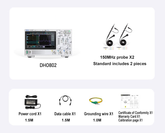 Oscilloscope RIGOL DHO802 DHO812 DHO804 DHO814 2 canaux résolution 12 bits 70 MHz 100 MHz conception électronique